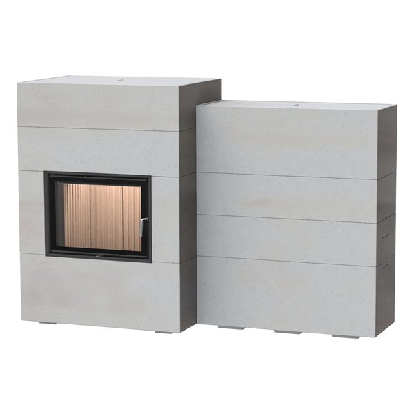 Brunner Brunner BSG 01 niedrig mit MSS Modul-Speicher-Stein Set nebenstehend