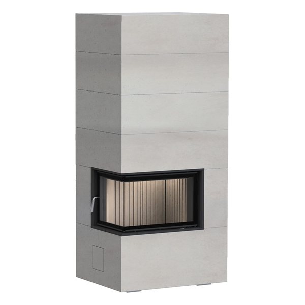 Brunner Brunner BSG 02 hoch links mit MSS Modul-Speicher-Stein Set aufgesetzt