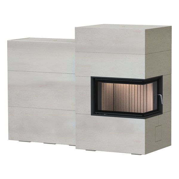Brunner Brunner BSG 02 niedrig rechts mit MSS Modul-Speicher-Stein Set nebenstehend
